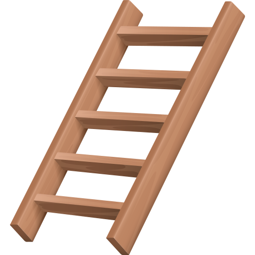 Ladder as drawn by JoyPixels in 10.0