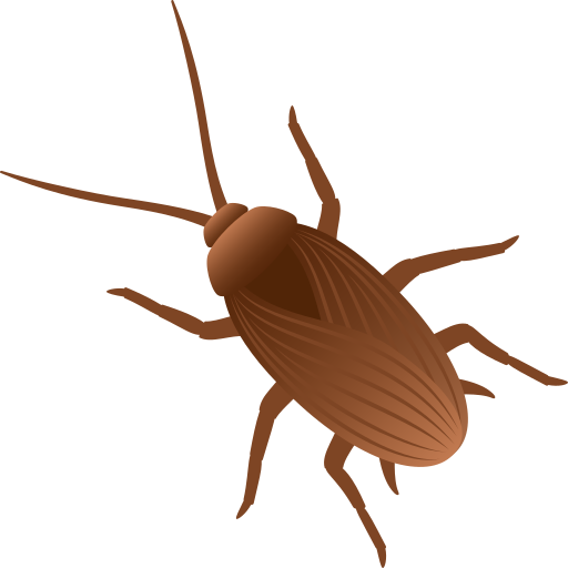 Cockroach as drawn by JoyPixels in 10.0