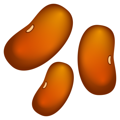 Beans as drawn by JoyPixels in 10.0