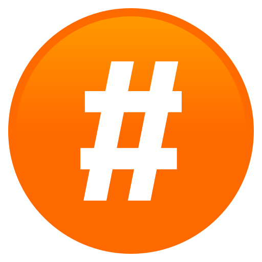 Hash Sign as drawn by JoyPixels in 10.0