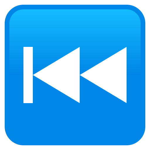Last Track Button as drawn by JoyPixels in 10.0