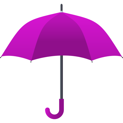 Umbrella as drawn by JoyPixels in 10.0
