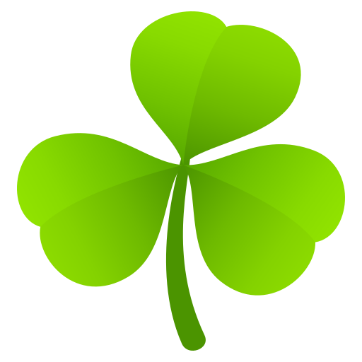 Shamrock as drawn by JoyPixels in 10.0