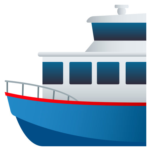 Ferry as drawn by JoyPixels in 10.0