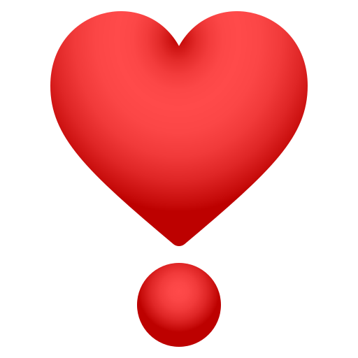 heart exclamation — JoyPixels