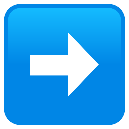 Right Arrow as drawn by JoyPixels in 10.0