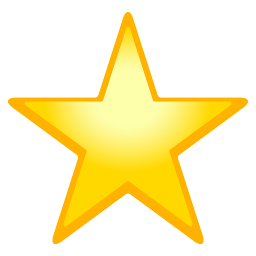 Star as drawn by JoyPixels in 10.0