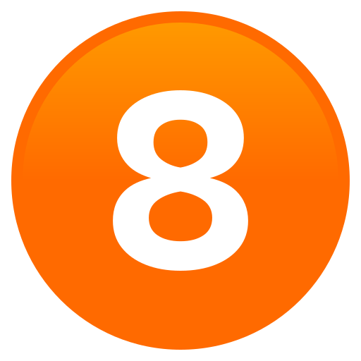Digit Eight as drawn by JoyPixels in 10.0