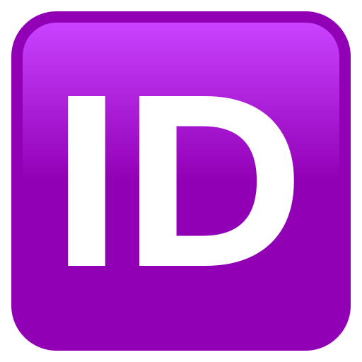 ID button as rendered by JoyPixels