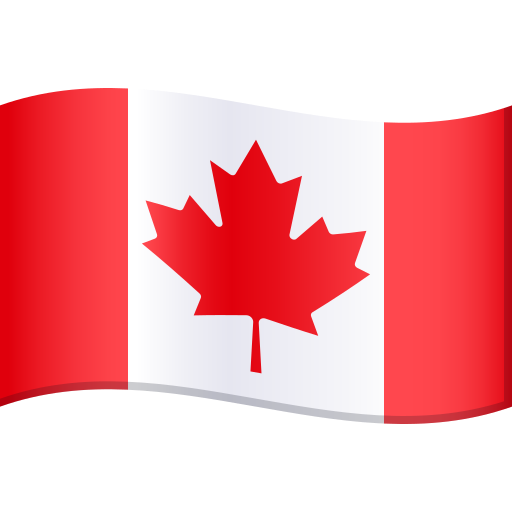 Flag: Canada as drawn by JoyPixels in 11.0