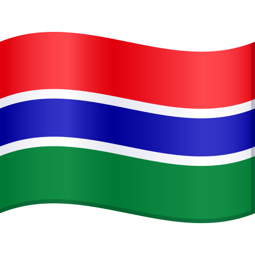 flag: Gambia as rendered by JoyPixels