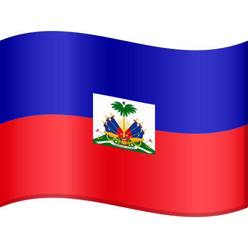 flag: Haiti as rendered by JoyPixels