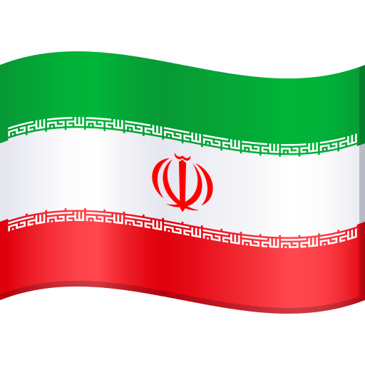 Flag: Iran as drawn by JoyPixels in 11.0