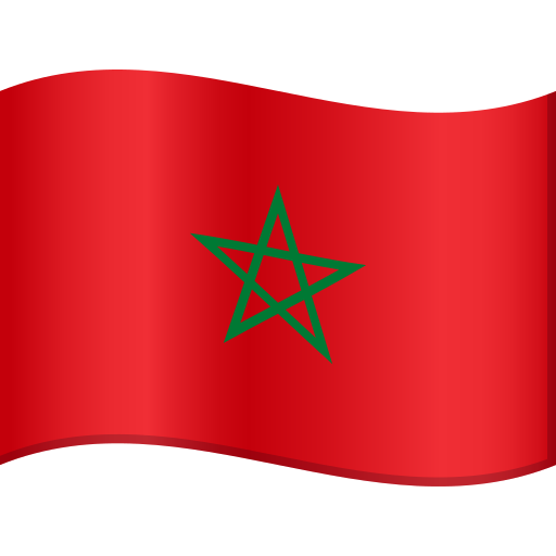 flag: Morocco as rendered by JoyPixels