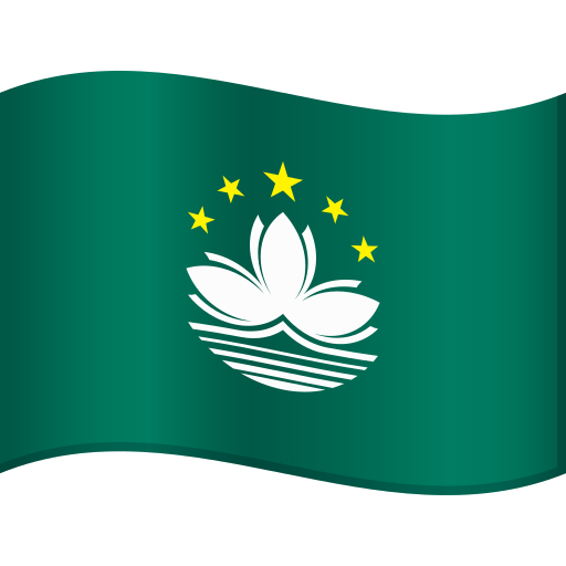 Flag: Macao SAR China as drawn by JoyPixels in 11.0