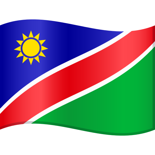 flag: Namibia as rendered by JoyPixels