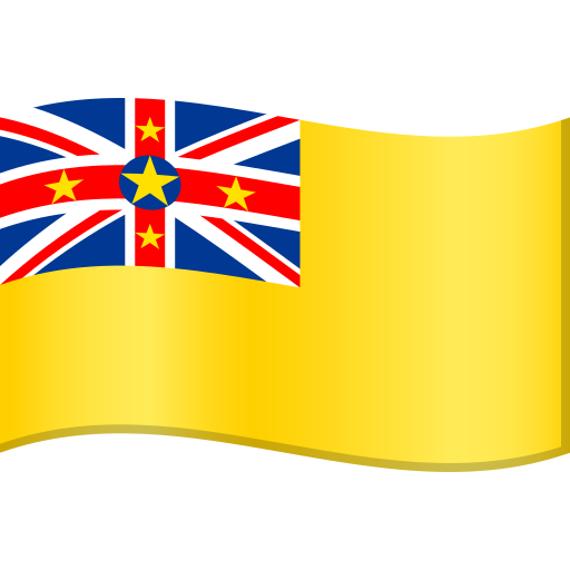Flag: Niue as drawn by JoyPixels in 11.0