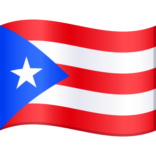 Flag: Puerto Rico as drawn by JoyPixels in 11.0