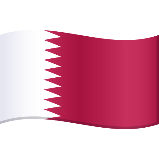 flag: Qatar as rendered by JoyPixels