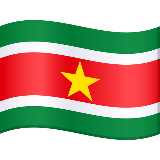 flag: Suriname as rendered by JoyPixels