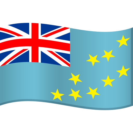 Flag: Tuvalu as drawn by JoyPixels in 11.0