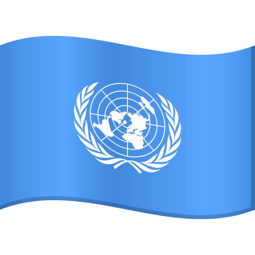 flag: United Nations as rendered by JoyPixels