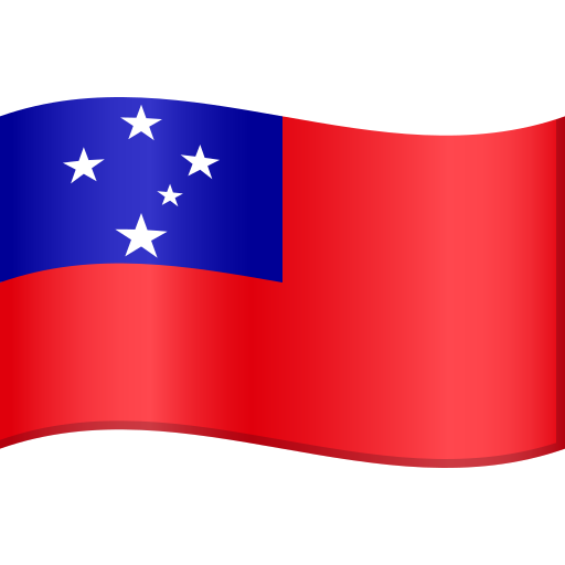 flag: Samoa as rendered by JoyPixels