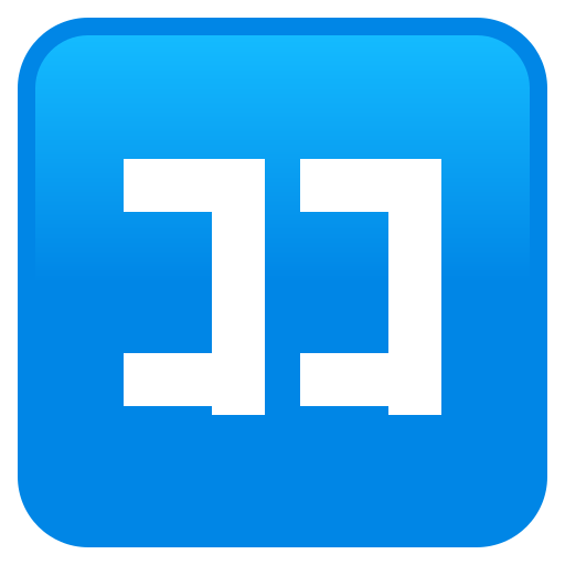 Japanese “here” button as rendered by JoyPixels