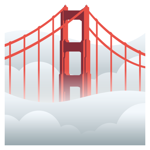 foggy as rendered by JoyPixels
