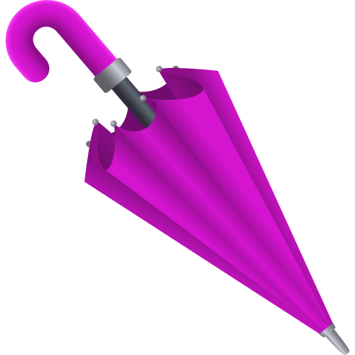 closed umbrella as rendered by JoyPixels