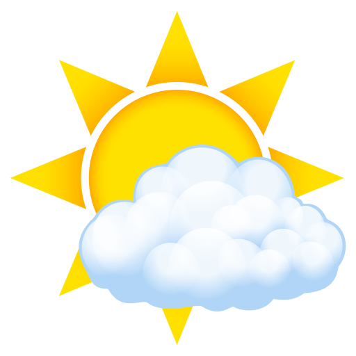 Sun Behind Small Cloud as drawn by JoyPixels in 11.0