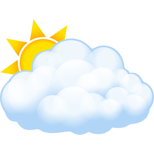 Sun Behind Large Cloud as drawn by JoyPixels in 11.0
