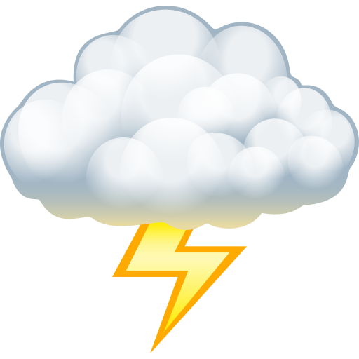 Nube Con Rayo as drawn by JoyPixels in 11.0