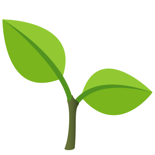 seedling as rendered by JoyPixels
