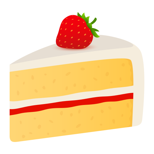 Shortcake as drawn by JoyPixels in 11.0