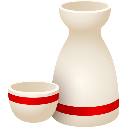 Sake as drawn by JoyPixels in 11.0