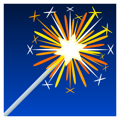 sparkler as rendered by JoyPixels