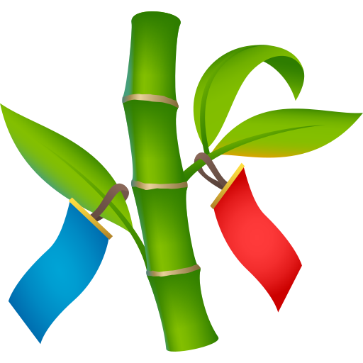 Tanabata-Baum as rendered by JoyPixels
