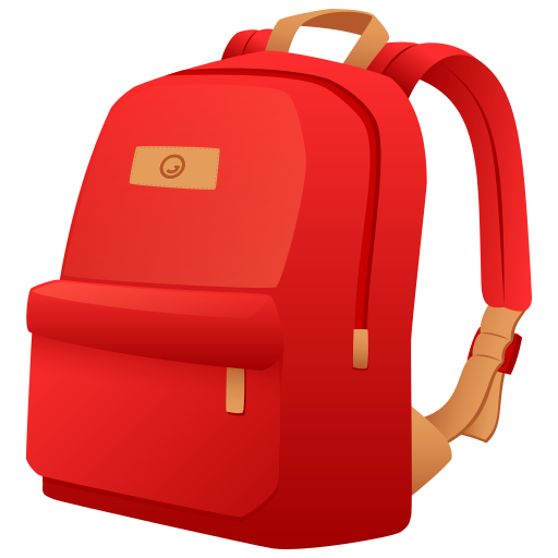 backpack as rendered by JoyPixels