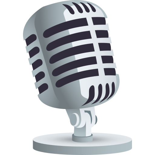 Studio Microphone as drawn by JoyPixels in 11.0