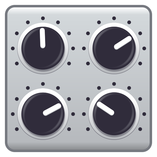 control knobs as rendered by JoyPixels