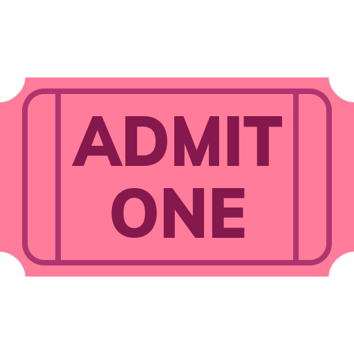 admission tickets as rendered by JoyPixels