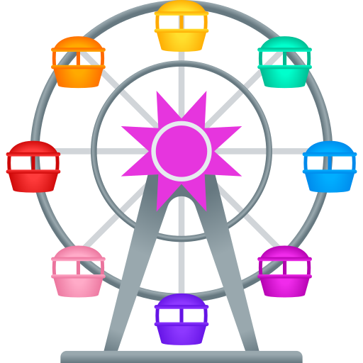 ferris wheel as rendered by JoyPixels