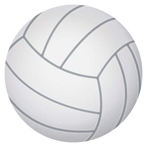 Volleyball as drawn by JoyPixels in 11.0