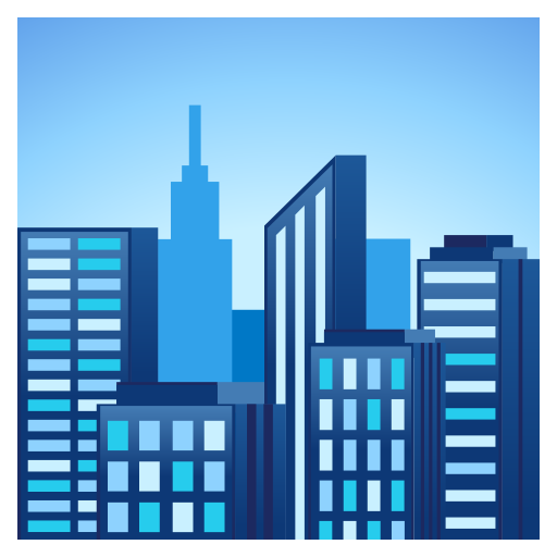 cityscape as rendered by JoyPixels