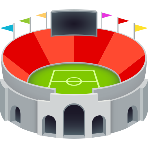 Stadium as drawn by JoyPixels in 11.0