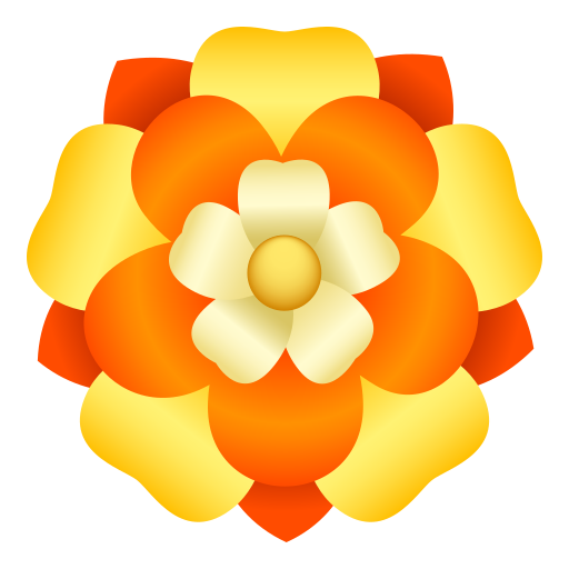 Roseta as drawn by JoyPixels in 11.0