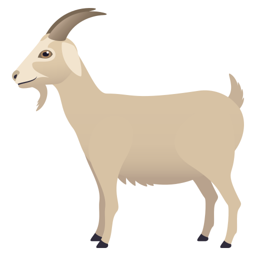 goat as rendered by JoyPixels