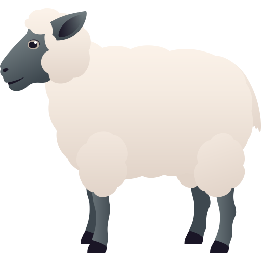 Ewe as drawn by JoyPixels in 11.0