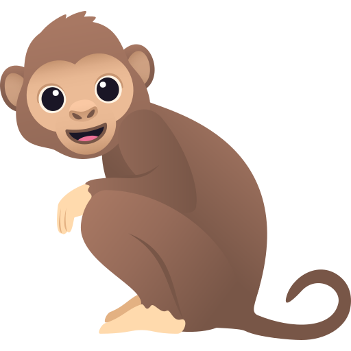 Monkey as drawn by JoyPixels in 11.0